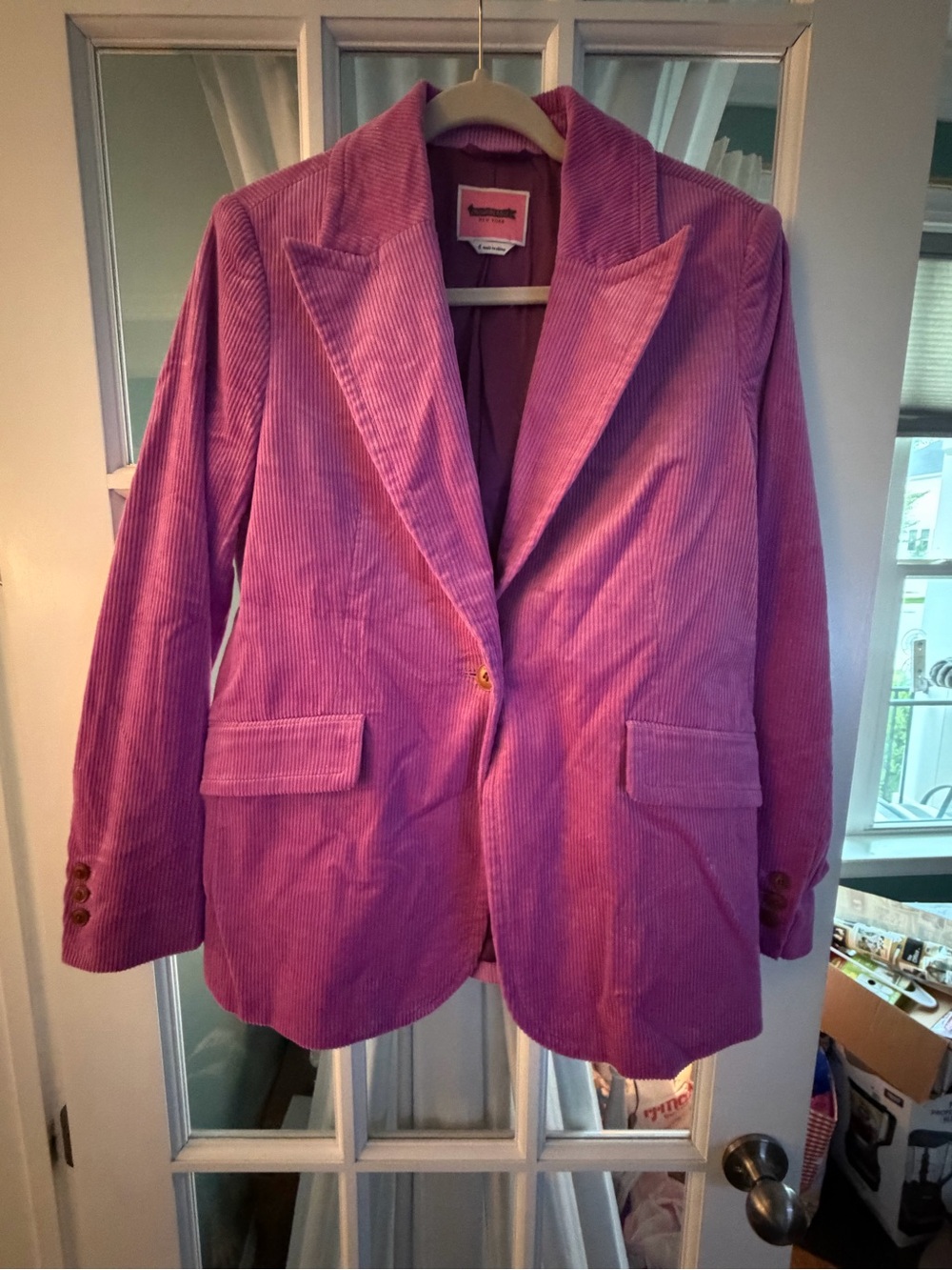 NWOT kate spade Pink Corduroy Blazer Jacket